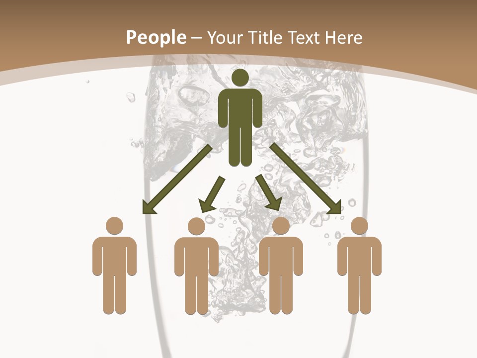 Cold Droplets White Background PowerPoint Template