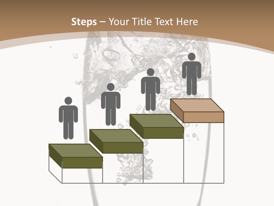 Cold Droplets White Background PowerPoint Template