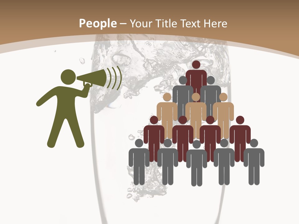 Cold Droplets White Background PowerPoint Template