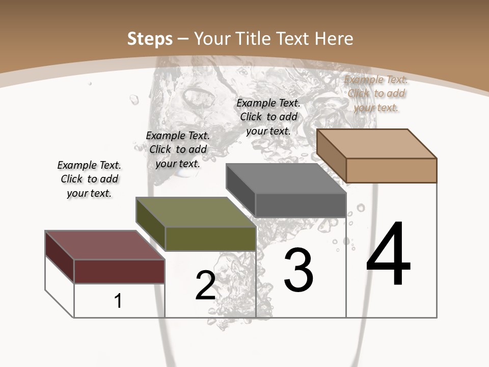 Cold Droplets White Background PowerPoint Template