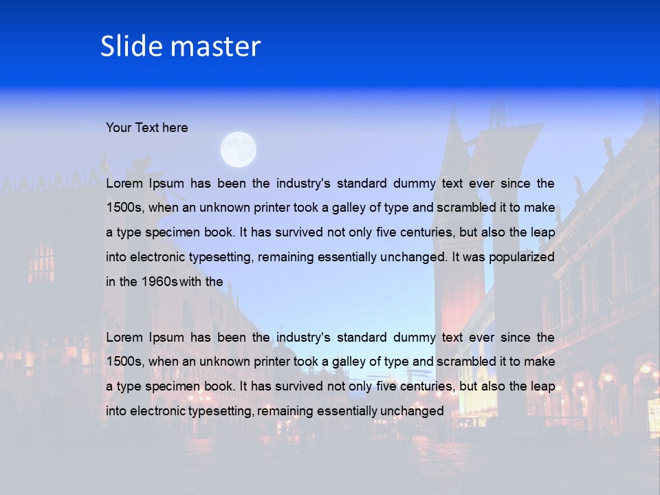 Full Twilight Old PowerPoint Template