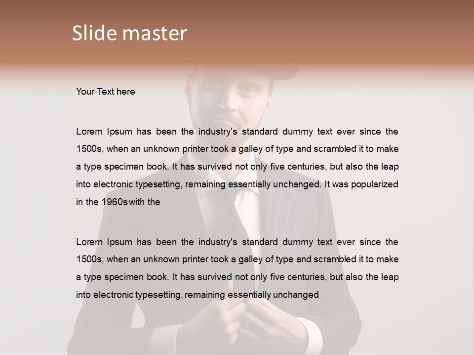 Adult Beard Classic PowerPoint Template