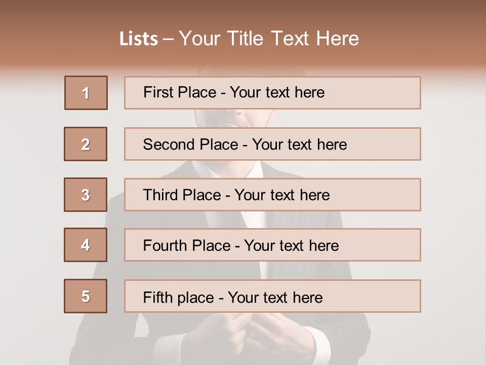 Adult Beard Classic PowerPoint Template