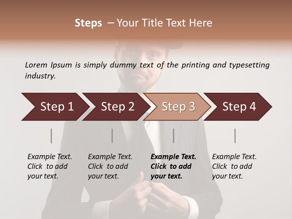 Adult Beard Classic PowerPoint Template