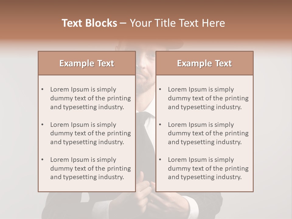 Adult Beard Classic PowerPoint Template