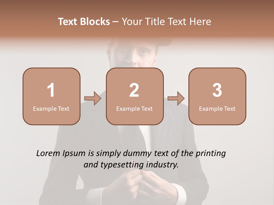 Adult Beard Classic PowerPoint Template