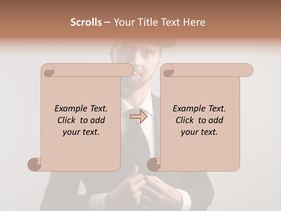 Adult Beard Classic PowerPoint Template