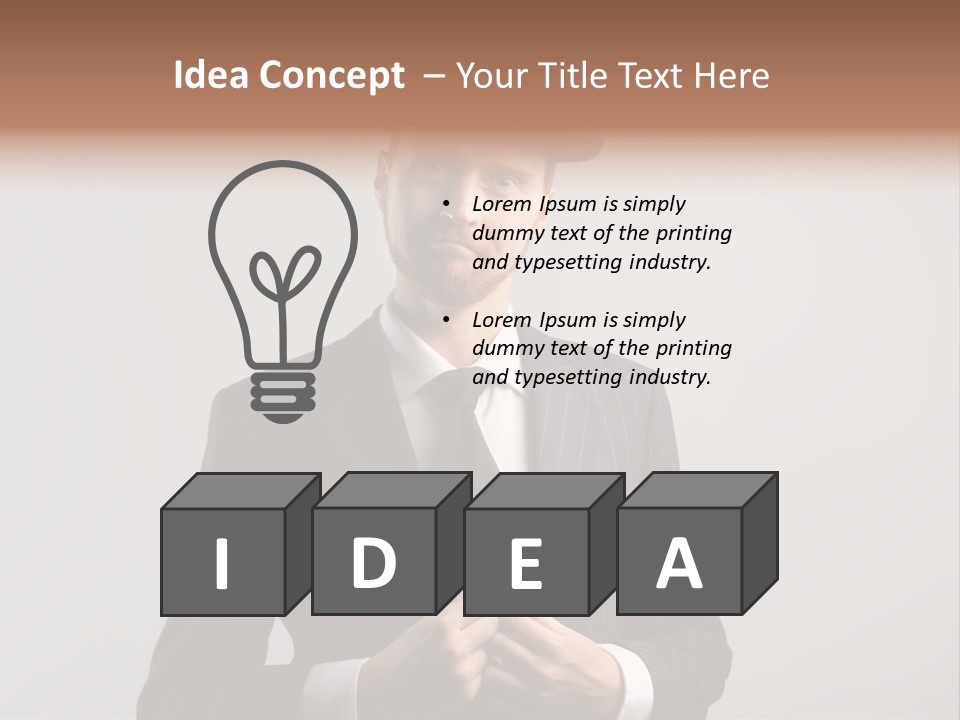 Adult Beard Classic PowerPoint Template