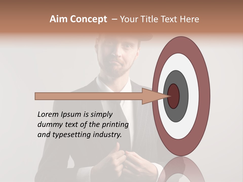 Adult Beard Classic PowerPoint Template
