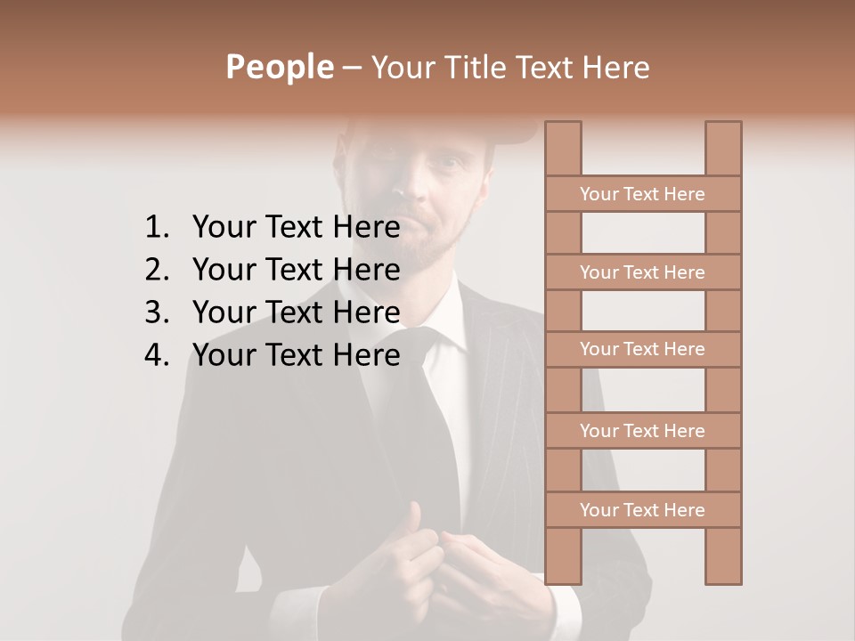 Adult Beard Classic PowerPoint Template