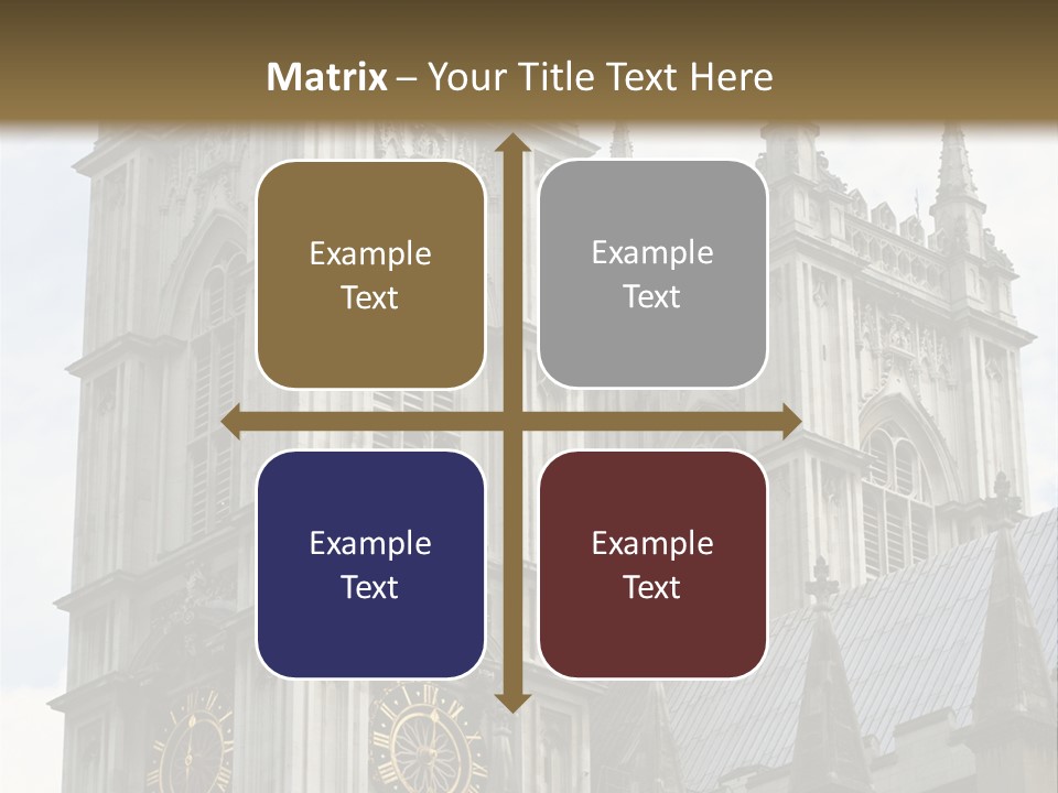 Abbey Town Angel PowerPoint Template