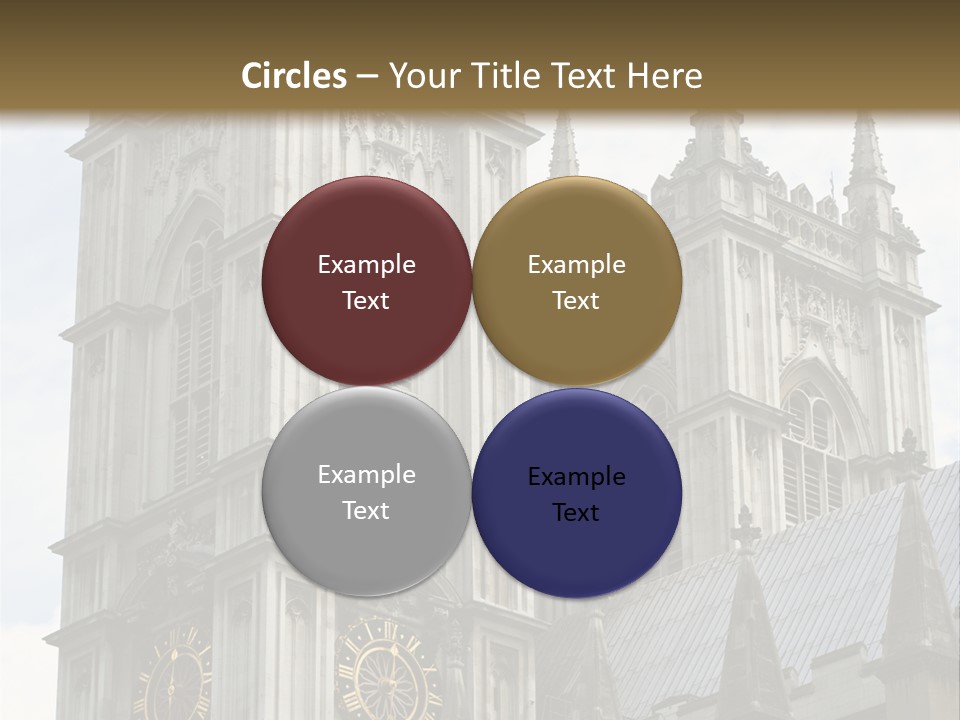 Abbey Town Angel PowerPoint Template