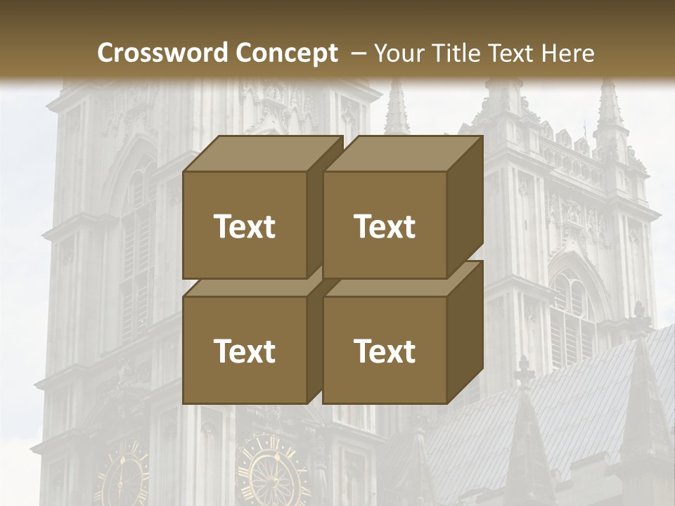 Abbey Town Angel PowerPoint Template