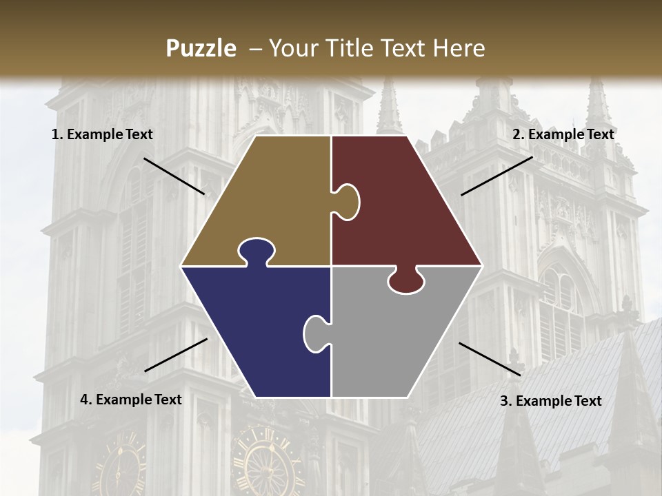 Abbey Town Angel PowerPoint Template