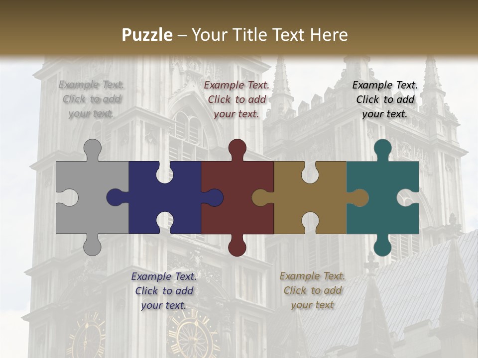 Abbey Town Angel PowerPoint Template