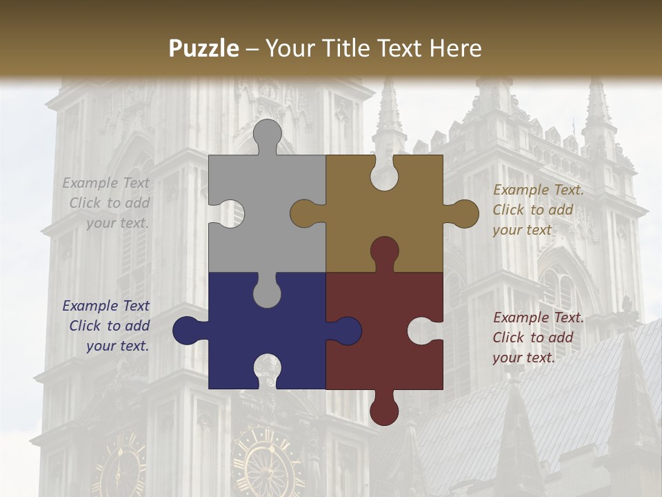 Abbey Town Angel PowerPoint Template