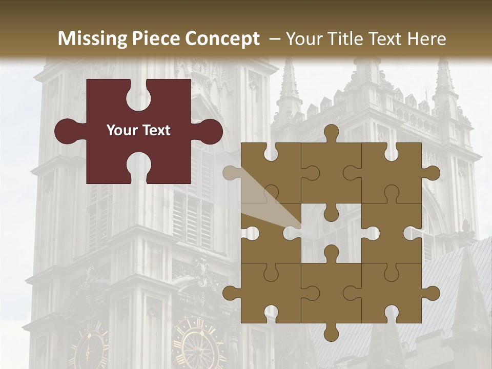 Abbey Town Angel PowerPoint Template