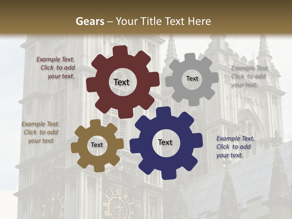 Abbey Town Angel PowerPoint Template