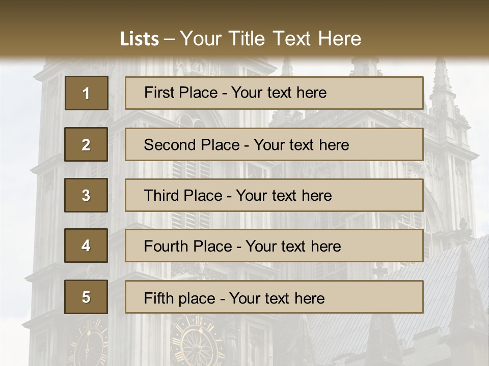 Abbey Town Angel PowerPoint Template
