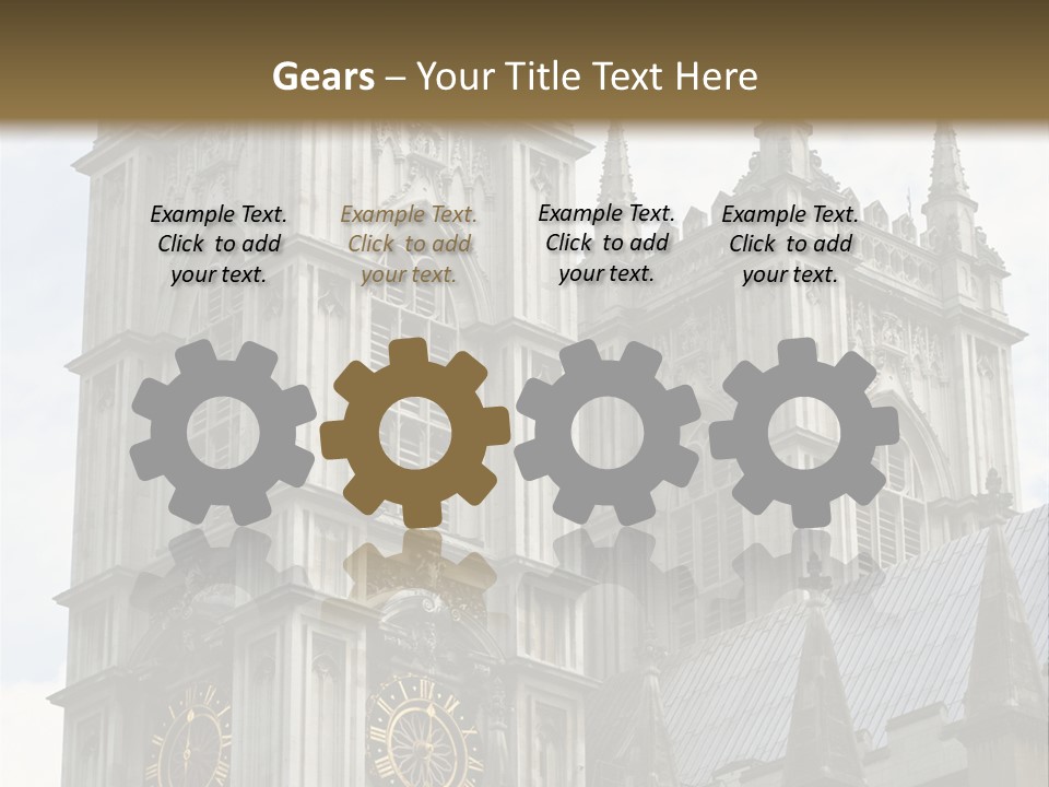 Abbey Town Angel PowerPoint Template