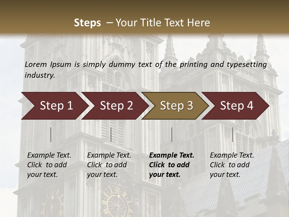Abbey Town Angel PowerPoint Template