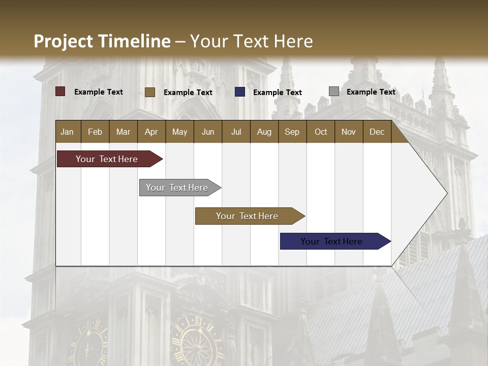 Abbey Town Angel PowerPoint Template