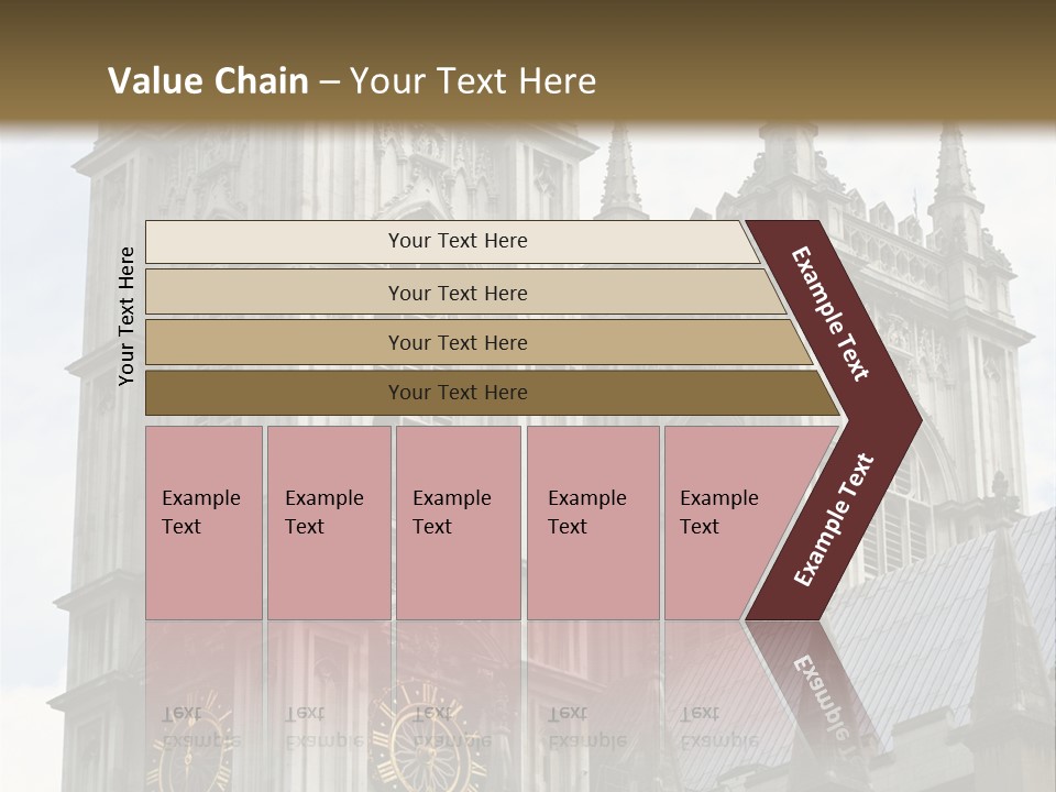 Abbey Town Angel PowerPoint Template