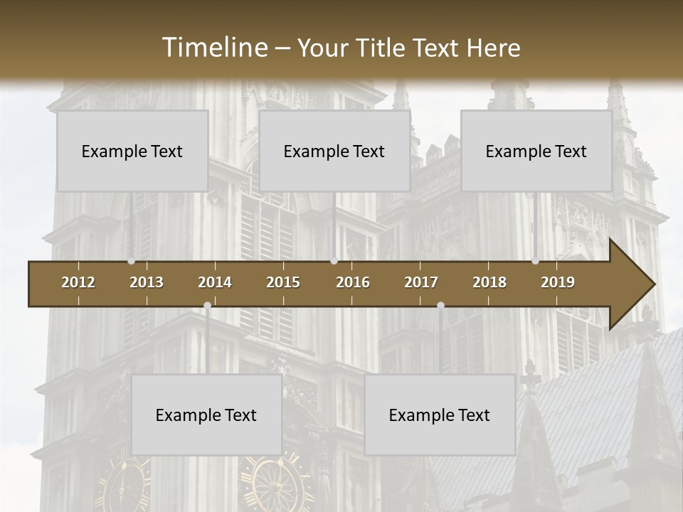 Abbey Town Angel PowerPoint Template