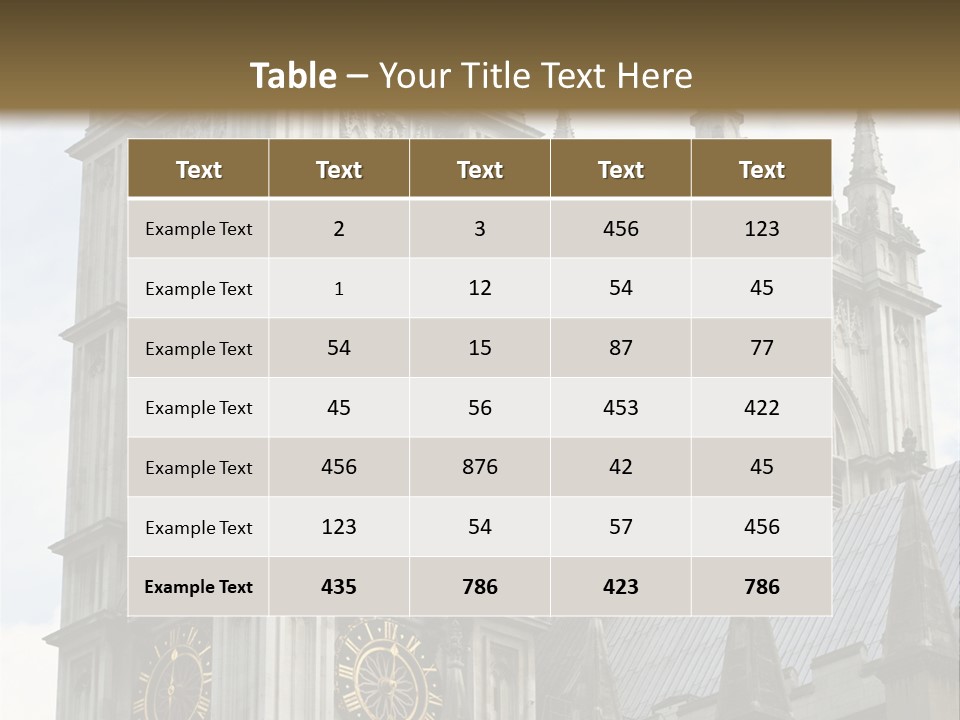 Abbey Town Angel PowerPoint Template