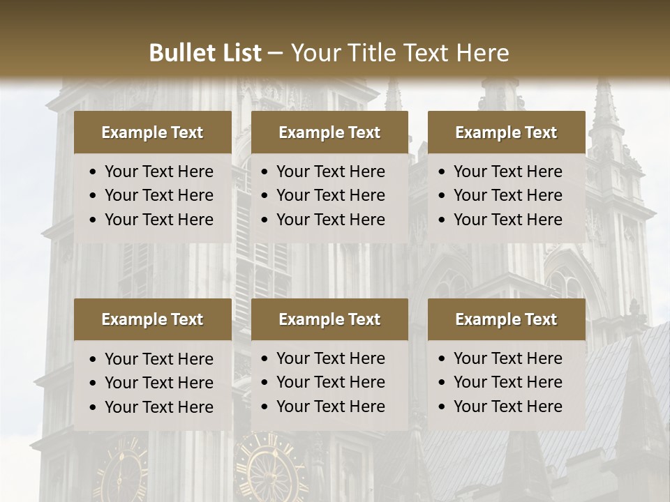 Abbey Town Angel PowerPoint Template