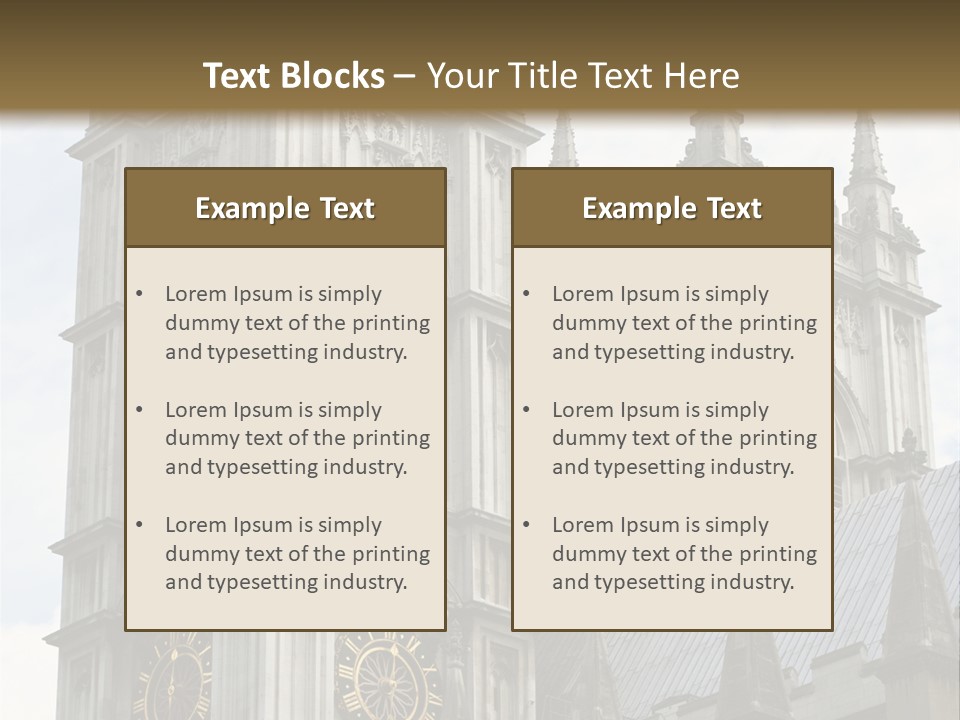 Abbey Town Angel PowerPoint Template