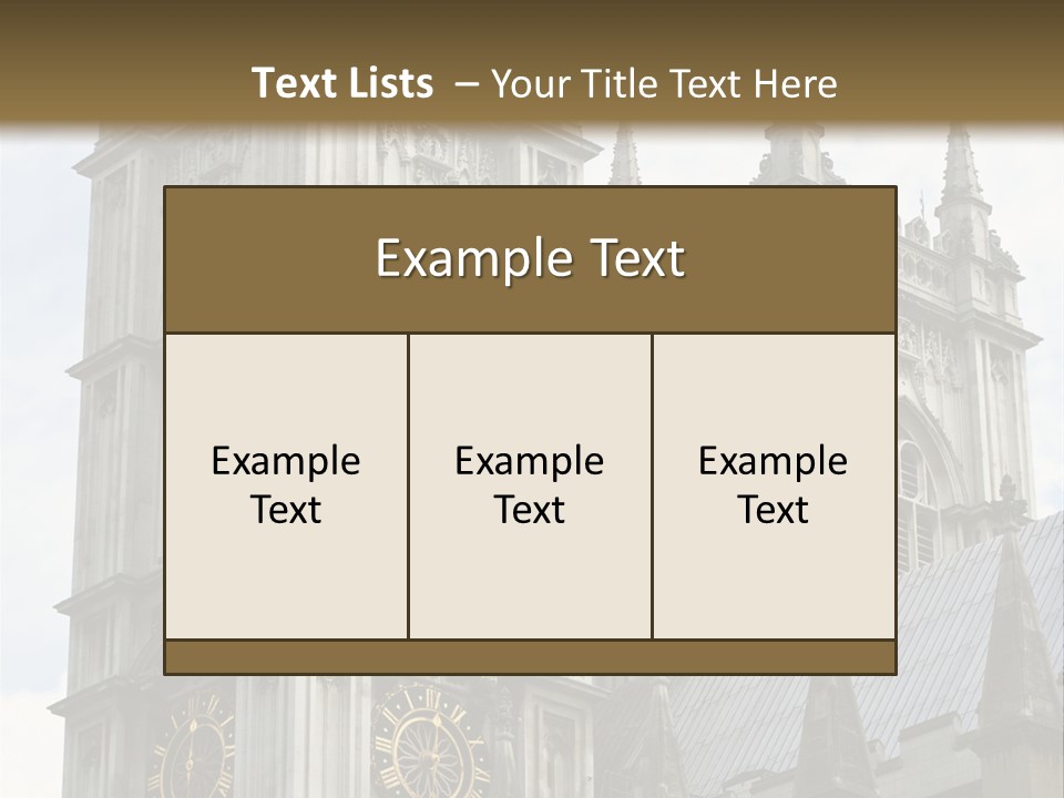 Abbey Town Angel PowerPoint Template