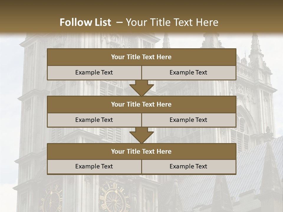 Abbey Town Angel PowerPoint Template