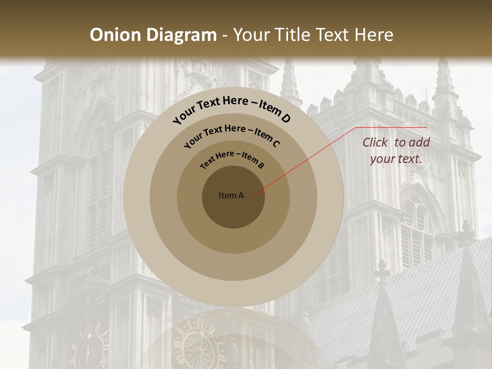 Abbey Town Angel PowerPoint Template