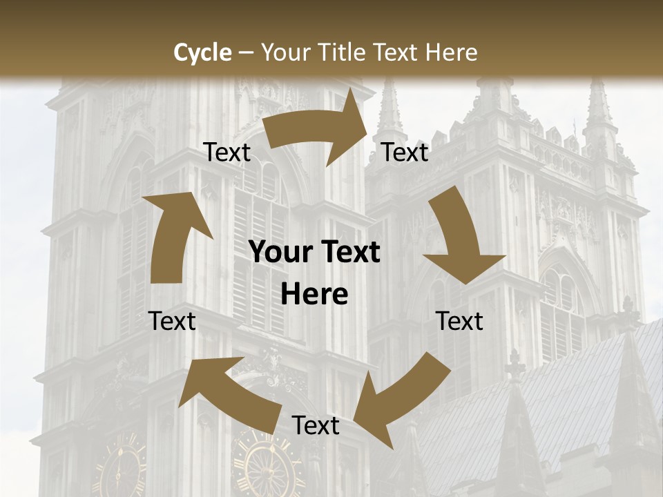 Abbey Town Angel PowerPoint Template