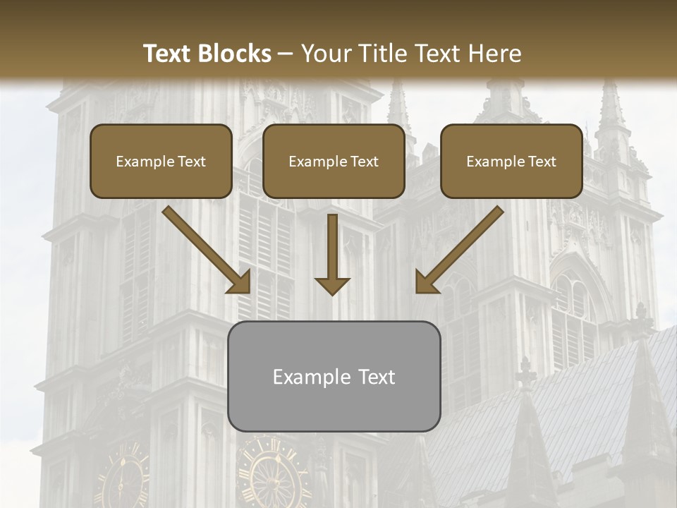 Abbey Town Angel PowerPoint Template