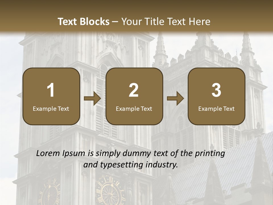 Abbey Town Angel PowerPoint Template