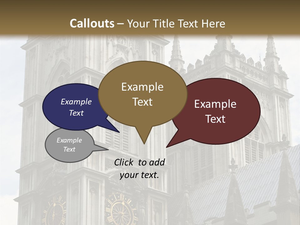 Abbey Town Angel PowerPoint Template
