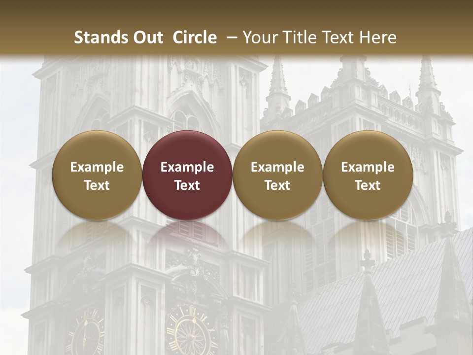 Abbey Town Angel PowerPoint Template