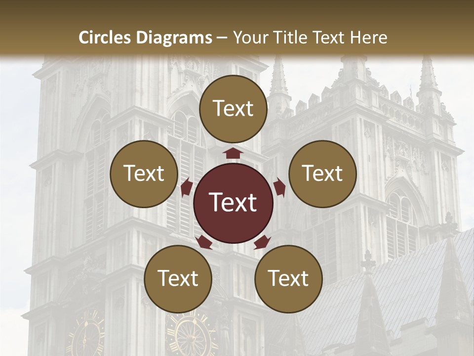 Abbey Town Angel PowerPoint Template