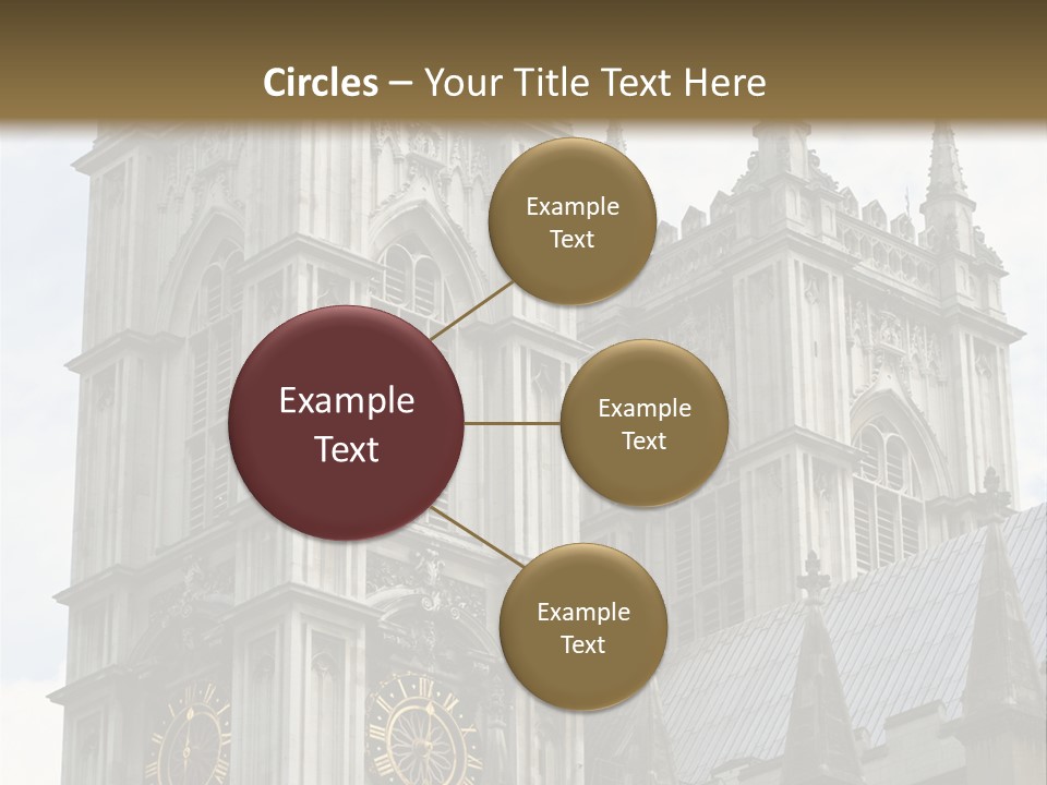 Abbey Town Angel PowerPoint Template