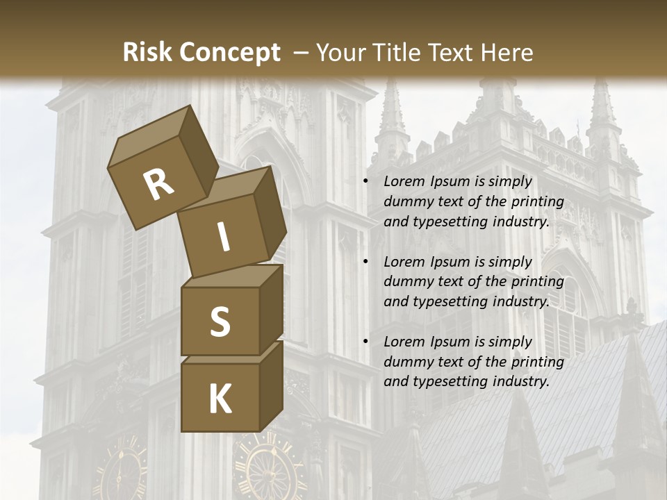 Abbey Town Angel PowerPoint Template