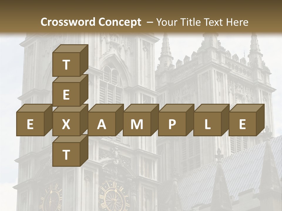 Abbey Town Angel PowerPoint Template