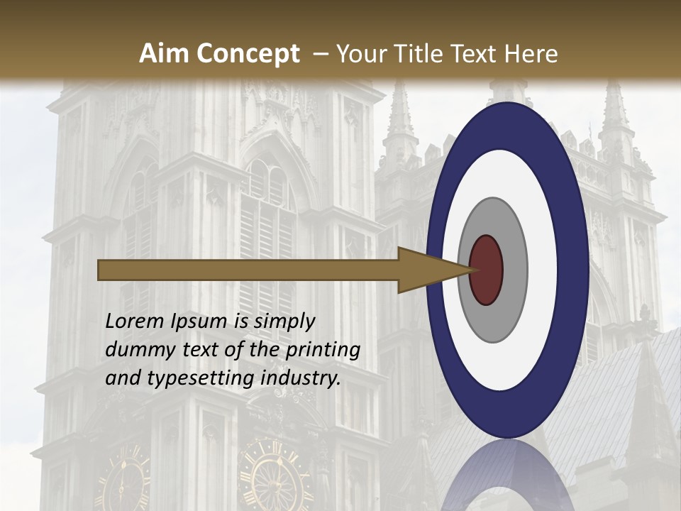 Abbey Town Angel PowerPoint Template