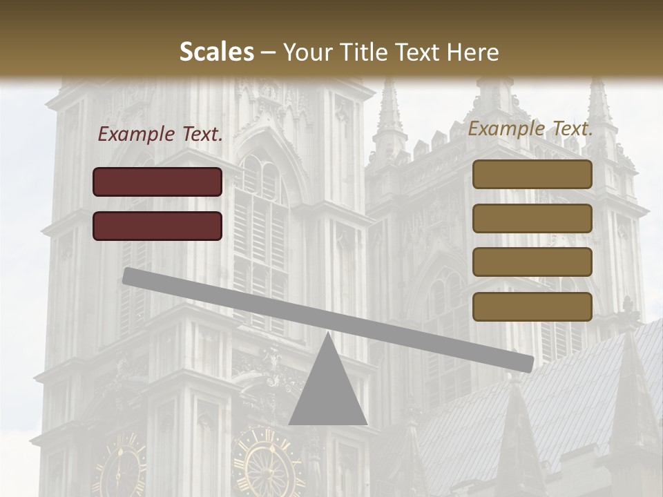 Abbey Town Angel PowerPoint Template