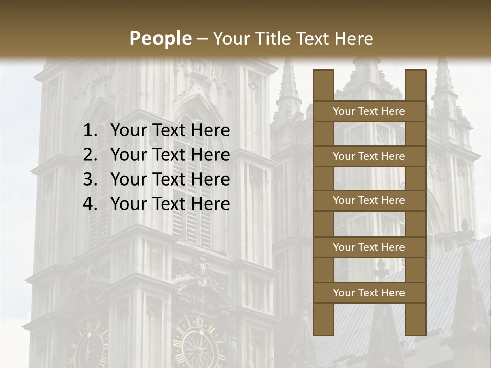 Abbey Town Angel PowerPoint Template
