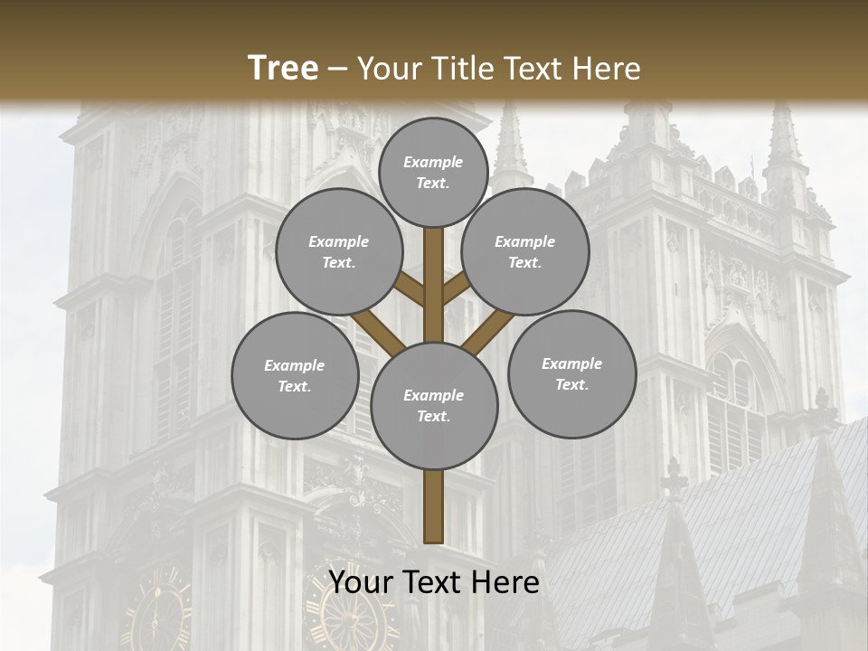 Abbey Town Angel PowerPoint Template