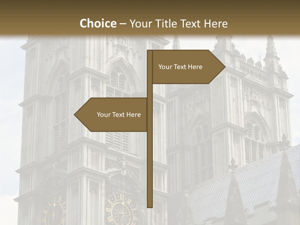 Abbey Town Angel PowerPoint Template