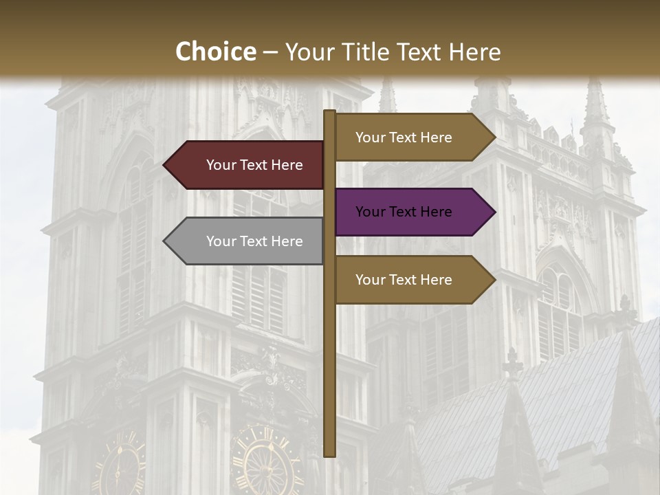 Abbey Town Angel PowerPoint Template