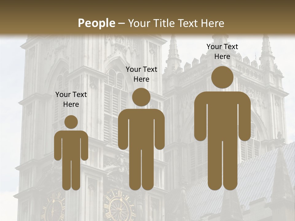 Abbey Town Angel PowerPoint Template